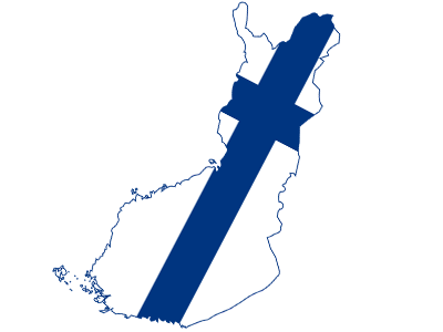 finland-flag-map